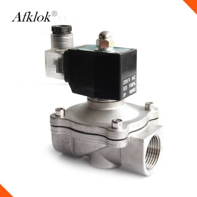 2w-20 2 Way Normally Closed 12v Dc Water Air Gas 3/4inch Stainless Steel Solenoid Valve For Water