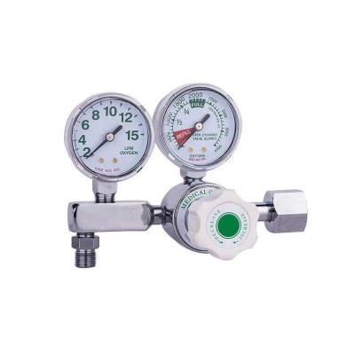 Hospital oxygen cylinder medical  pressure regulator with Flowmeter and humidifier bottle CGA540 G5/8 connection