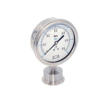 63mm  Pressure Gauge With Diaphragm Stainless Steel Sanitary Application