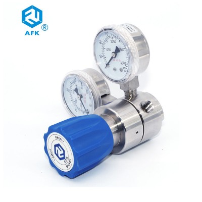 AFK Adjustable Oxygen Nitrogen Argon Regulator 6000 Psi High Pressure 1/4NPT Female Body Thread Chinese Manufacture