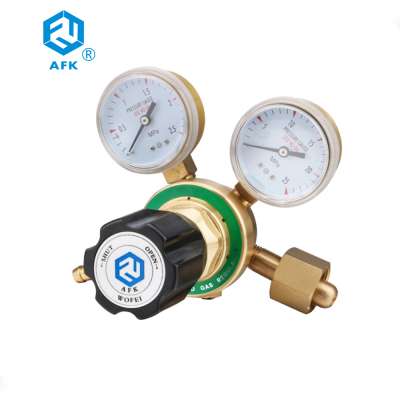 Brass Single Stage  Pressure Regulator Valve with two gauges used for Natural Gas Industrial Manufacture