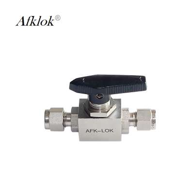 3mm 6mm High pressure 90 degree SS316  2 way Ball valve Connector