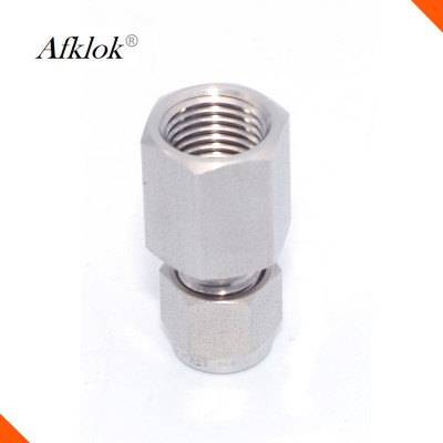 Stainless Steel 316 Forged Pipe Fittings Female 6MM OD 1/8"NPT Compression Tube fitting