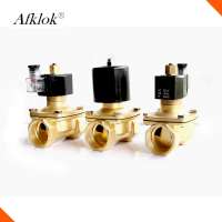 Normally Open Pilot Type Brass 2 way Solenoid  Valve China Manufacture Used for Water Gas Oil 11/2"