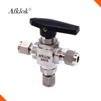 AFK High Pressure SS316 Three Way 3000 psi Gas Stainless Steel Ball Valve