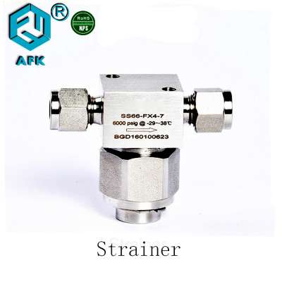 1/4" BSP High Pressure Tee Filter Stainless Steel Strainer