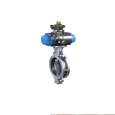 high quality ss316L pneumatic wafer type butterfly valve and manual butterfly valve manufacturer