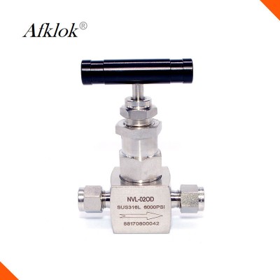 3000Psi Shut Off Valve Stainless Steel  High Pressure Needle Valve OD Connection