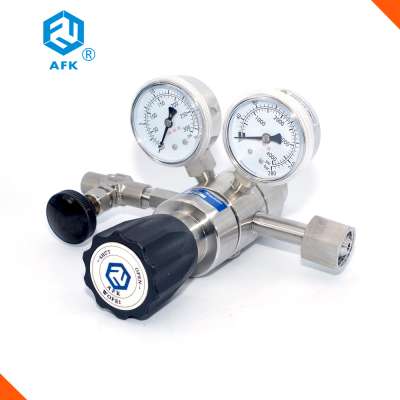 Industrial Gases Stainless Steel Two Stages Nitrogen Gas Regulator 3000psi