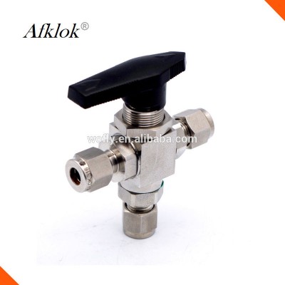 Forged Stainless Steel High Pressure 3 Way Gas Control Ball Valve BV3W-02