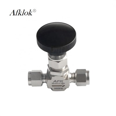 Stainless Steel High Pressure 1/4" Ferrule OD Needle Valve