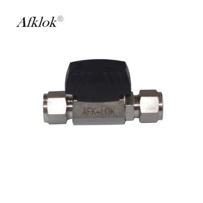 AFK 2 way 1/8' 3/4' ss316 high pressure  pipe connector ball valve