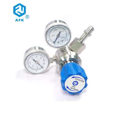 ss316 Single Stage Low Pressure Nitrogen Regulator 30psi 60psi 100psi 200psi