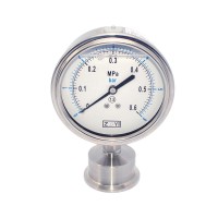 Digital Lpg Gas Pressure Gauge With Diaphragm Stainless Steel Sanitary Application