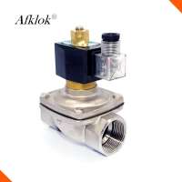 2w400-40  High Temperature Stainless Steel 40mm Solenoid Valve Water  Normally Opened NO 220v 24v EPDM Seal